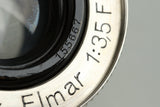 Leica Leitz Elmar 50mm F/3.5 Lens for Leica L39 #34292C1