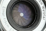 Leica Leitz Elmar 50mm F/2.8 Lens for Leica L39 #37435T