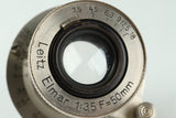Leica Leitz Elmar 50mm F/3.5 Lens for Leica L39 #38562C2