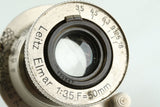 Leica Leitz Elmar 50mm F/3.5 Lens for Leica L39 #39221C2
