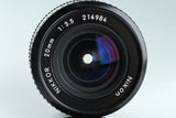 Nikon Nikkor 20mm F/3.5 Ais Lens #41114G1