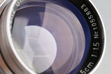 Leica Leitz Summarit 50mm F/1.5 Lens for Leica L39 #53654T