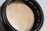 Canon FD 135mm F/2.5 S.C. Lens #56490F4