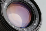 Canon FD 50mm F/1.4 Lens #57674F4