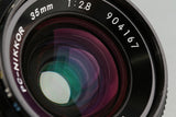 Nikon PC-Nikkor 35mm F/2.8 Lens #58604A4