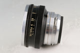 Nikon Nippon Kogaku Nikkor-S 50mm F/1.4 Lens for Nikon S #60104A4