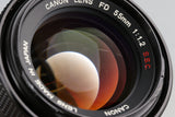 Canon FD 55mm F/1.2 S.S.C. Lens #60253F4