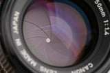 Canon FD 50mm F/1.4 Lens #60596F5