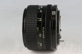 Canon FD 50mm F/1.4 Lens #60596F5