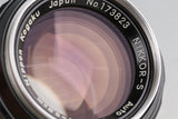 Nikon Nikkor-S Auto 58mm F/1.4 Non-Ai Lens #61197A4