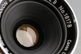 Canon 28mm F/2.8 Lens for Leica L39 + Finder #61829C1