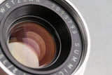 Leica Leitz Summicron 35mm F/2 8-Elements Lens for Leica M #62139T