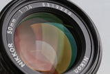 Nikon Nikkor 50mm F/1.4 Ais Lens #62281A3