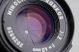 Minolta M-Rokkor 40mm F/2 Lens for Leica M #63522F4