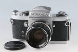 Miranda F 35mm SLR Film Camera + Auto Miranda 50mm F/1.9 Lens #63827F2