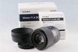 Sigma C 30mm F/1.4 DC DN Lens for Canon EF-M With Box #63987L7