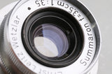 Leica Leitz Summaron 35mm F/3.5 Lens for Leica L39 #64172T