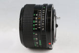 Canon FD 50mm F/1.4 Lens #64246F4