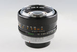 Canon FD 55mm F/1.2 Lens #64625F4
