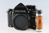 Pentax 67 TTL Medium Format Film Camera + Wood Grip #64862E2