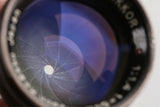Nikon Nippon Kogaku Nikkor-S.C Black Paint 50mm F/1.4 Lens for Nikon S #65860A4