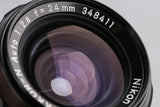 Nikon Nikkor-N Auto 24mm F/2.8 Ai Convert Lens #66036H21