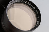 Mamiya-Sekor Super 250mm F/6.3 Lens #66057F6