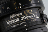 Nikon Nikkor*ED 200mm F/2 Ais Lens #47077H