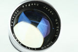 Zunow 50mm F/1.1 Lens for Leica L39 *購入希望の方は弊社までご連絡ください*