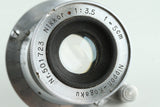 Nippon Kogaku Nikon Nikkor 50mm F/3.5 Lens for Leica L39 #36405C2
