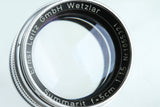 Leica Leitz Summarit 50mm F/1.5 Lens for Leica L39 #39842T