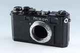 Nikon S2 Repainted Black 35mm Rangefinder Film Camera #41829D5