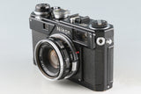 Nikon S3 Original Black Paint + W-Nikkor 35mm F/1.8 Lens CLA By Kanto Camera #49818D2