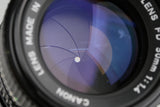 Canon FD 50mm F/1.4 Lens #57628F4