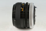 Canon FD 50mm F/1.4 S.S.C. Lens #57862G21