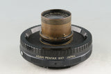 J.H.Dallmeyer London No.3 SER IV CARFAC PATENT 180mm F/6.3 Pentax 67 Mount Modified Lens #58337C4