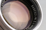 Leica Leitz Summicron 50mm F/2 Lens for Leica L39 #59865T