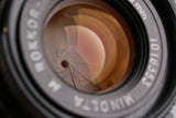 Minolta M-Rokkor-QF 40mm F/2 Lens for Leica M #60284E5