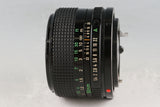 Canon FD 50mm F/1.4 Lens #60596F5
