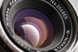 Nikon W-Nikkor 35mm F/1.8 Lens for Nikon S #60772A3