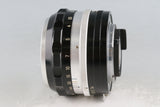 Nikon Nikkor-S Auto 58mm F/1.4 Non-Ai Lens #61197A4