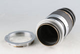Leica Leitz Elmar 90mm F/4 Lens for Leica L39 + LM Ring #62296T