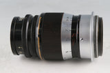 Leica Leitz Elmar 90mm F/4 Lens for Leica L39 + LM Ring #62296T