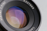 Contax Carl Zeiss Planar T* 50mm F/1.7 AEJ Lens for CY Mount #62487A2