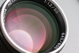Konica Hexanon 60mm F/1.2 Lens for Leica L39 With Box #62544L7