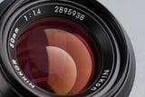 Nikon Nikkor 50mm F/1.4 Non-Ai Lens #62995A4