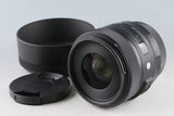 Sigma Art 30mm F/1.4 DC HSM Lens for Canon EF #63343F4