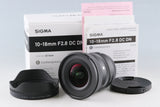 Sigma C 10-18mm F/2.8 DC DN Lens for X-Mount With Box #63476L7