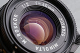Minolta M-Rokkor 40mm F/2 Lens for Leica M #63522F4