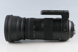Sigma S 150-600mm F/5-6.3 DG OS HSM Lens for Nikon F #63745H